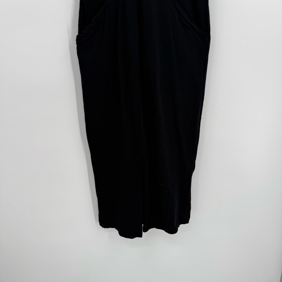 Anthropologie Daily Practice Delevan Midi Dress Black Size XS Short Sleeves - Picture 4 of 12